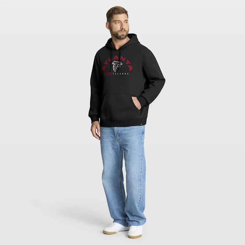 Sweat à capuche noir Fanatics pour homme, motif Atlanta Falcons, Legacy, retard de jeu