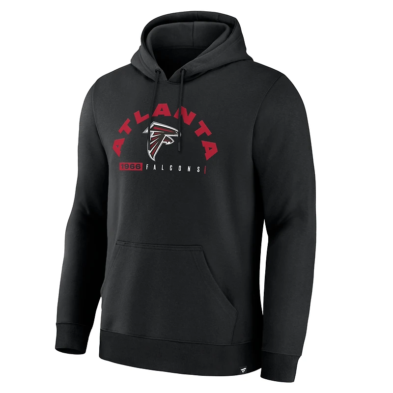 Sweat à capuche noir Fanatics pour homme, motif Atlanta Falcons, Legacy, retard de jeu