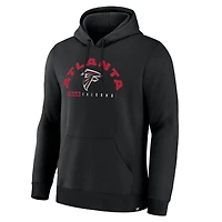Sweat à capuche noir Fanatics pour homme, motif Atlanta Falcons, Legacy, retard de jeu