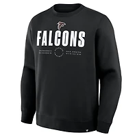Sweat-shirt noir Fanatics pour homme, motif Legacy des Atlanta Falcons Direct Handoff