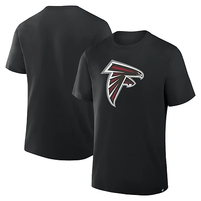 T-shirt noir Fanatics pour homme, motif héritage des Atlanta Falcons