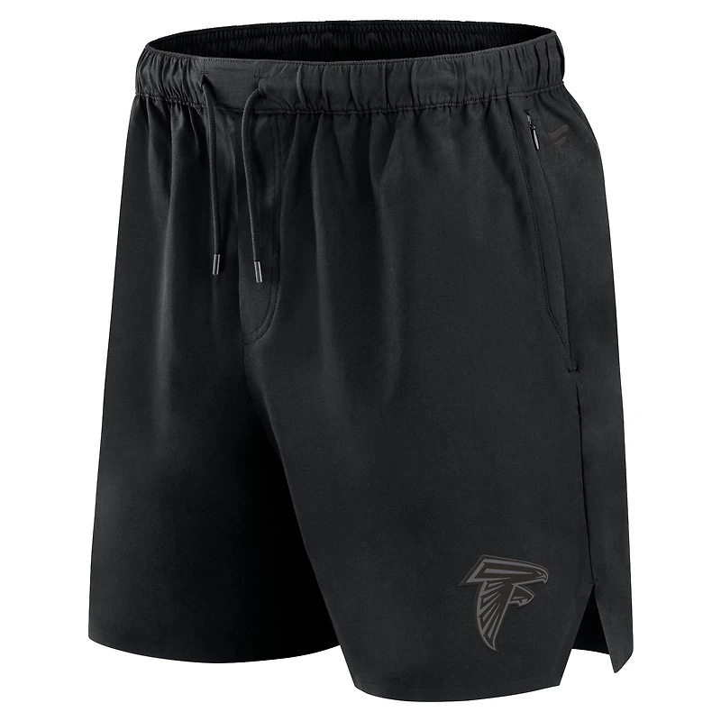 Men's Fanatics Black Atlanta Falcons Front Office Micro Tonal Shorts