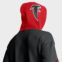 Sweat à capuche rétro noir Fanatics pour homme avec casque des Falcons d'Atlanta