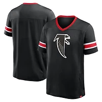 T-shirt col V premium Hashmark Fanatics pour homme, noir, Atlanta Falcons Hometown