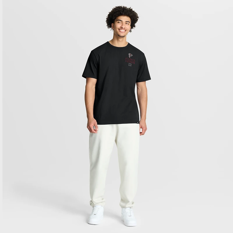 T-shirt noir Fanatics pour homme avec poche passe des Falcons d'Atlanta