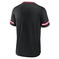 Men's Fanatics Black Atlanta Falcons Stripe Stacking T-Shirt