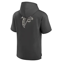 Sweat à capuche manches courtes pour homme Fanatics Charcoal Atlanta Falcons Elements Future Ground Lettering
