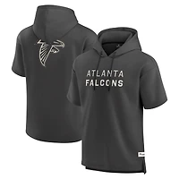 Sweat à capuche manches courtes pour homme Fanatics Charcoal Atlanta Falcons Elements Future Ground Lettering