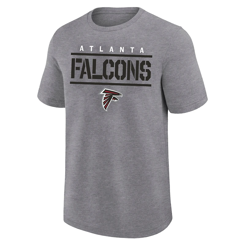 Men's Fanatics Heather Gray Atlanta Falcons Big & Tall Top Notch T-Shirt