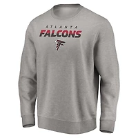 Sweat-shirt à capuche Fanatics pour hommes, gris chiné, Atlanta Falcons Block Party