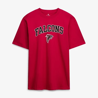 T-shirt Fanatics rouge pour homme, logo arche, grandes tailles, Atlanta Falcons