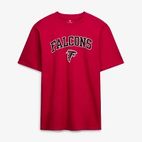 T-shirt Fanatics rouge pour homme, logo arche, grandes tailles, Atlanta Falcons