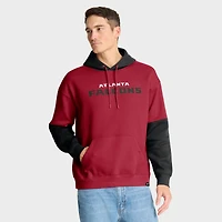 Sweat à capuche rouge Fanatics pour homme avec casque des Falcons d'Atlanta