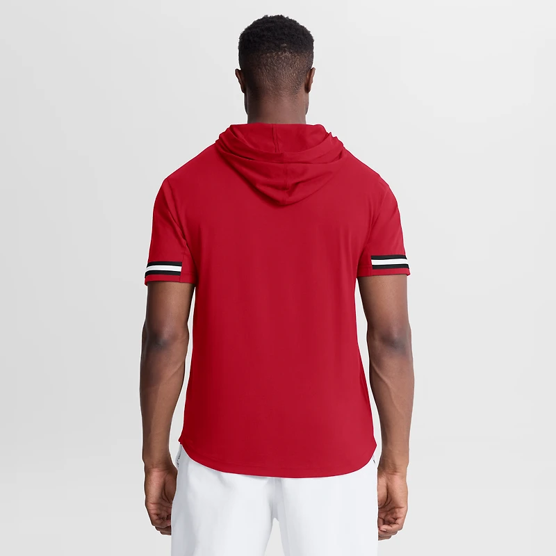 T-shirt à capuche manches courtes Fanatics Red Atlanta Falcons Optimal Play pour homme