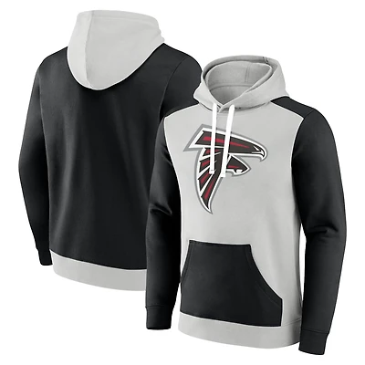 Sweat à capuche en polaire Fanatics pour hommes, argent/noir, Atlanta Falcons Big & Tall Team