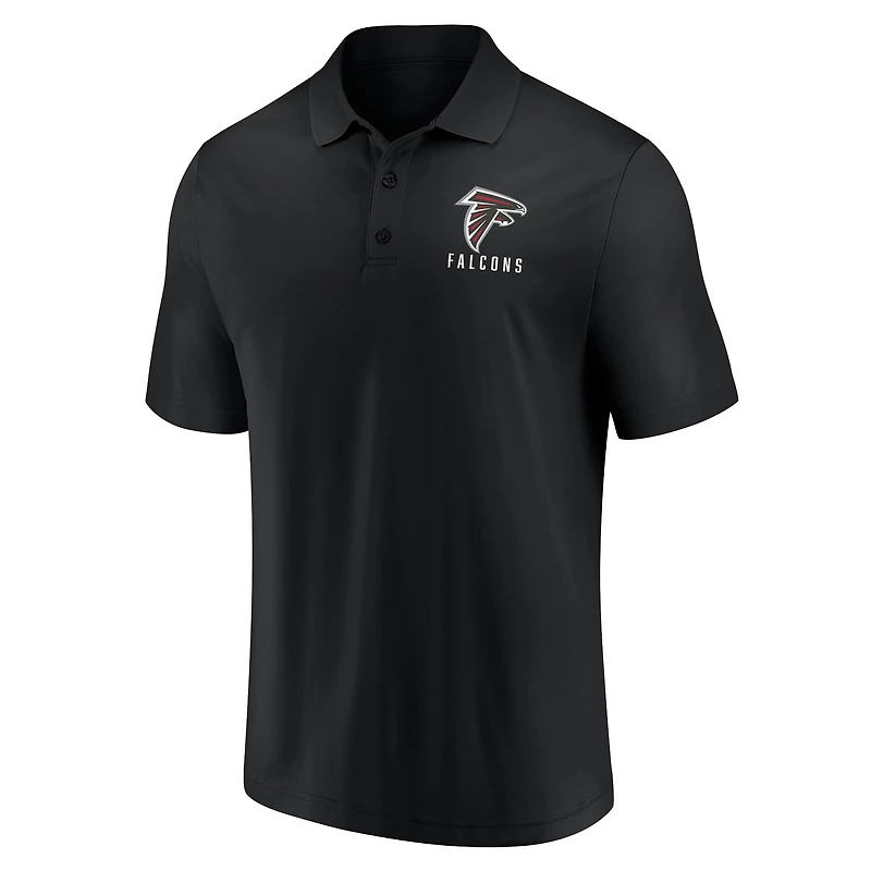 Ensemble de deux polos Lockup Atlanta Falcons Fanatics blanc/noir pour hommes