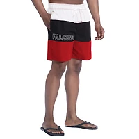 Short de bain G-III Sports by Carl Banks pour homme rouge/noir Atlanta Falcons Sunrise Volley
