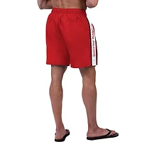 Men's G-III Sports by Carl Banks Red Atlanta Falcons Streamline Volley Swim Shorts