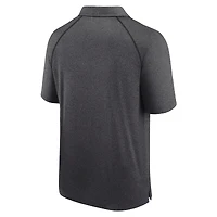 Men's Heather Charcoal Atlanta Falcons Making Waves Raglan Polo