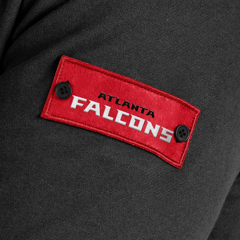 Sweat-shirt zippé noir Atlanta Falcons QB1 pour homme de J. Palmer