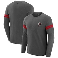 Men's J. Palmer Dark Heather Gray Atlanta Falcons Players Lounge Raglan Tri-Blend Sweatshirt