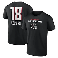 Men's Kirk Cousins Black Atlanta Falcons Team Wordmark Name & Number T-Shirt