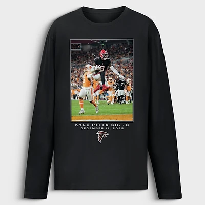 Men's Kyle Pitts Sr. Black Atlanta Falcons NFL Flash Features Week 15 Long Sleeve T-Shirt