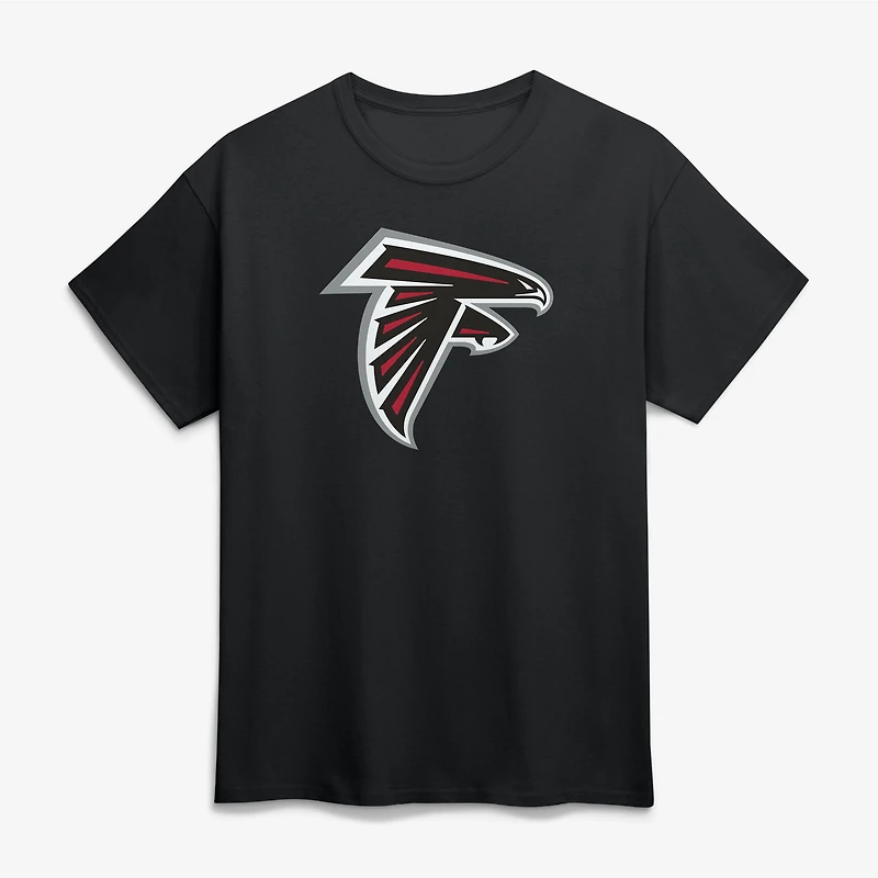 T-shirt noir à logo principal des Falcons d'Atlanta pour homme