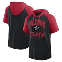 T-shirt à capuche noir avec logo Atlanta Falcons Prime pour homme
