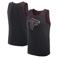 Débardeur noir athlétique avec logo Atlanta Falcons pour homme, succès inégalé