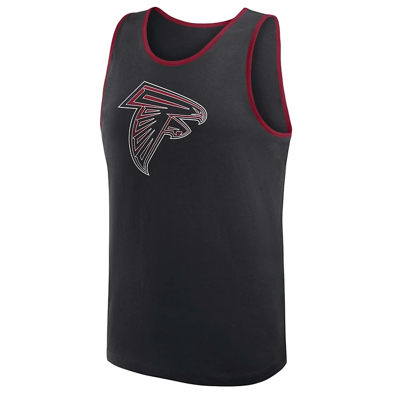 Men's Logo Athletic Black Atlanta Falcons Unmatched Success Tank Top