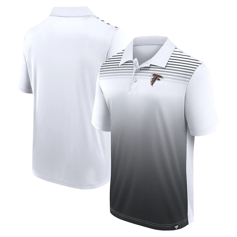 Polo blanc athlétique avec logo Atlanta Falcons Sandlot Game pour homme
