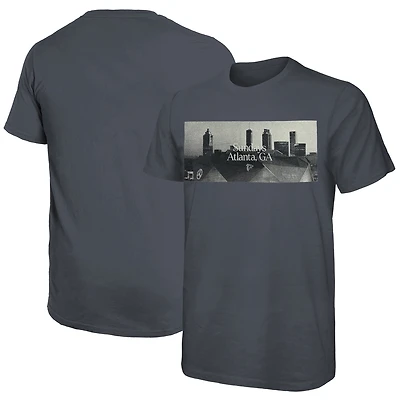 T-shirt gris Majestic Threads pour hommes des Atlanta Falcons Sundays Skyline