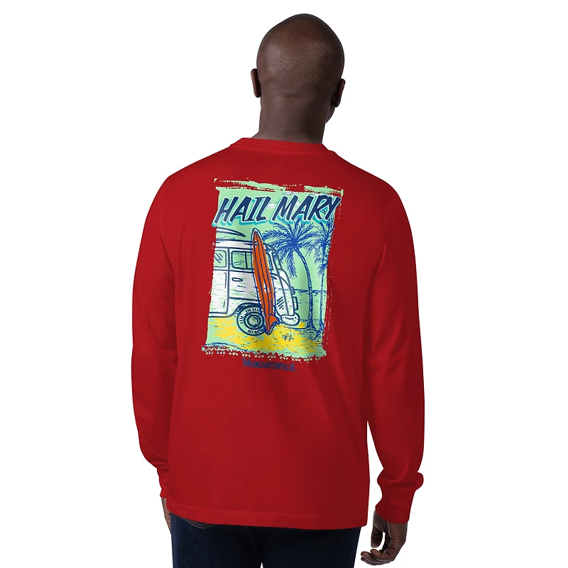 T-shirt à manches longues Hail Mary pour homme Margaritaville Red Atlanta Falcons