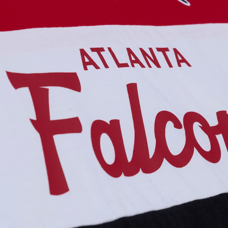 Débardeur Mitchell & Ness noir et rouge pour homme, à l'effigie de l'entraîneur-chef des Falcons d'Atlanta