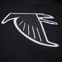 Veste zippée complète en satin noir Atlanta Falcons Double Down Varsity pour homme