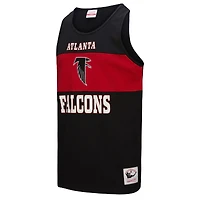 Men's Mitchell & Ness Black Atlanta Falcons Retro Colorblock Tank Top