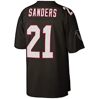 Maillot de réplique joueur retraité Mitchell & Ness Deion Sanders des Atlanta Falcons Big Tall 1992 noir pour hommes