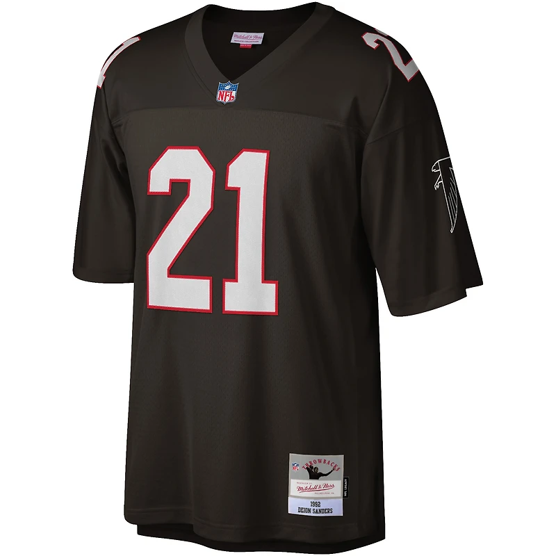 Men's Mitchell & Ness Deion Sanders White Atlanta Falcons Legacy Replica Jersey