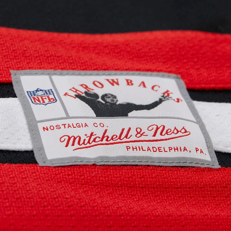 Maillot de hockey noir à la mode Mitchell & Ness Deion Sanders des Falcons d'Atlanta pour homme