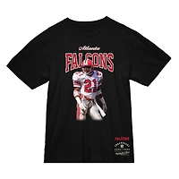 Men's Mitchell & Ness Deion Sanders Black Atlanta Falcons Sideline Retired Player T-Shirt