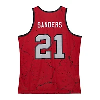 Débardeur rouge Mitchell & Ness Deion Sanders pour hommes des Atlanta Falcons 1989 Player Burst