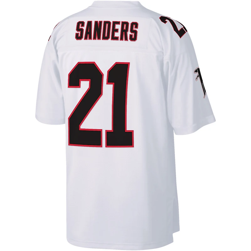 Maillot Homme Mitchell & Ness Deion Sanders Blanc Atlanta Falcons Legacy Replica