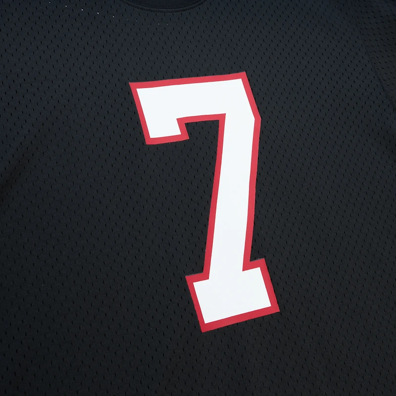 Men's Mitchell & Ness Michael Vick Black Atlanta Falcons Retired Player Name Number Mesh Top