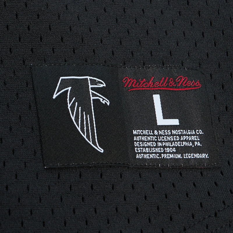 Men's Mitchell & Ness Michael Vick Black Atlanta Falcons Retired Player Name Number Mesh Top