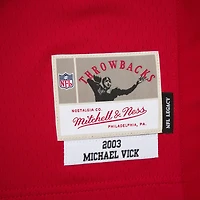 Men's Mitchell & Ness Michael Vick Red Atlanta Falcons 2003 Legacy Replica Jersey