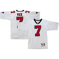 Men's Mitchell & Ness Michael Vick White Atlanta Falcons 2001 Authentic Throwback Retired Player Jersey