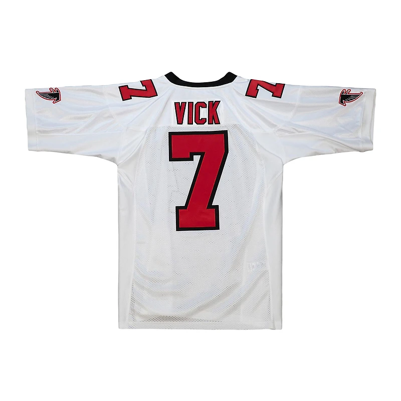Men's Mitchell & Ness Michael Vick White Atlanta Falcons 2001 Authentic Throwback Retired Player Jersey