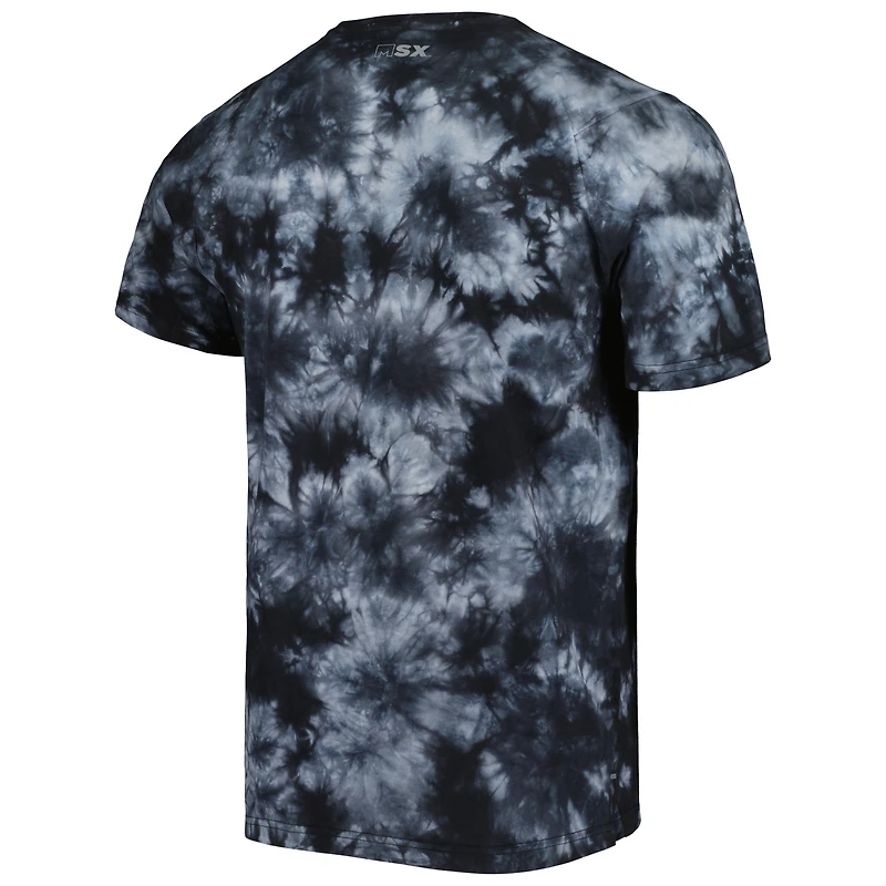 T-shirt MSX by Michael Strahan noir Atlanta Falcons Recovery Tie-Dye pour homme