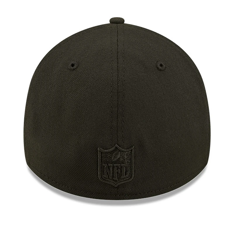 Men's New Era Atlanta Falcons Black On Alternate Logo 39THIRTY Flex Hat